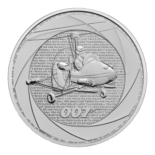 Stříbrná mince 1 oz James Bond Six decades 2024 BU