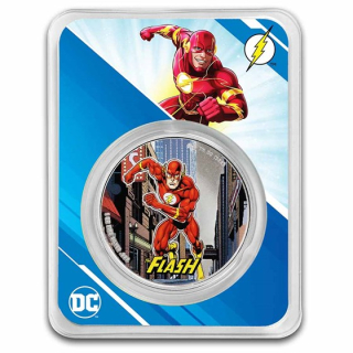 Stříbrná mince 1 oz Flash DC Comics 2023 Kolorovaná TEP