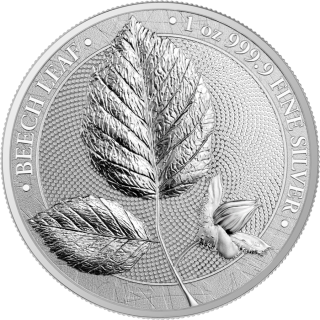 Stříbrná mince 1 oz Bukový list Magický les 2023 BU