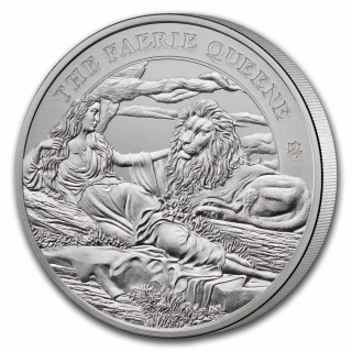 Stříbrná mince 1 oz Svatá Helena Una a lev 2024 BU