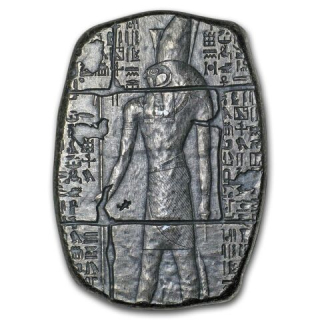 Stříbrná mince 3 oz Egyptské relikvie HORUS Ostařená