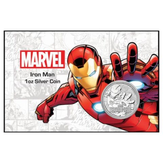 Stříbrná mince MARVEL Iron Man 1 oz 2018  v kartě