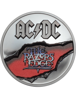 Stříbrná mince 2 oz Ostří břitvy AC/DC 2019