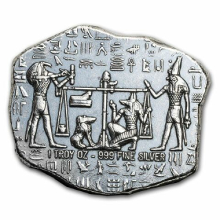 Stříbrná medaile 1 oz Egyptian relic Anubis
