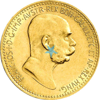  Zlatá mince 10 korun rakouských s císařem Františkem Josefem