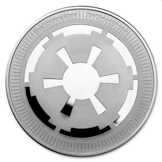 Stříbrná mince 1 oz Galactic Empire Star Wars 2021 BU
