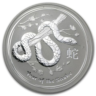 Stříbrná mince 1 oz Rok hada Lunární série II 2013