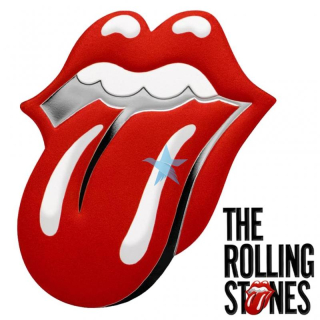  Stříbrná mince Rolling Stones BP Jazyk a rty 10g 2021 kolorovaná