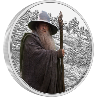 Stříbrná mince Pán prstenů Classic (2.) Gandalf 1 oz 2021 Proof zlacená