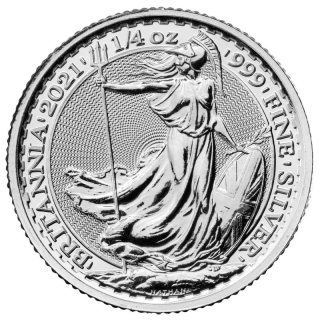 Stříbrná mince 1/4 oz Britannia 2021 P50