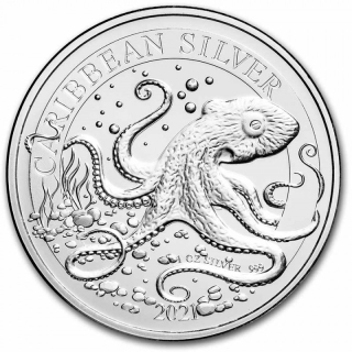 Stříbrná mince Barbados Chobotnice 1 oz 2021