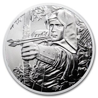 Stříbrná mince 1 oz Robin Hood 825. výročí 2019 BU