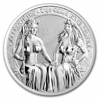Stříbrná mince 1 oz Rakousko a Německo  Alegorie 2021 BU