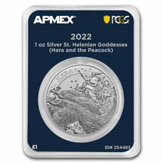 Stříbrná mince 1 oz Bohyně Helena 2022 PCGS MintDirect®