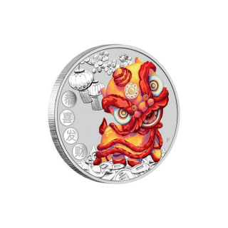 Stříbrná mince 1 oz Drak 4. vydání Čínský Nový Rok 2020