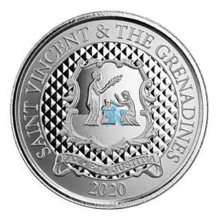  Stříbrná mince St. Vincent & Grenadines východní Karibik č. 6/8 1 oz 2020