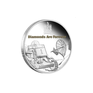 Stříbrná mince 1 oz James Bond 007 "Diamanty jsou věčné" 50. výročí 2021 Proof