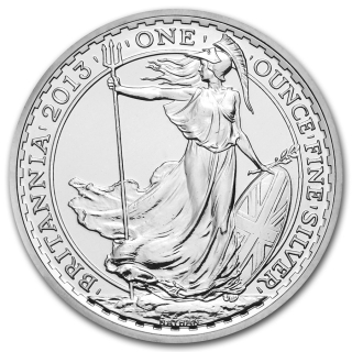 Stříbrná mince 1 oz Britannia 2013 BU