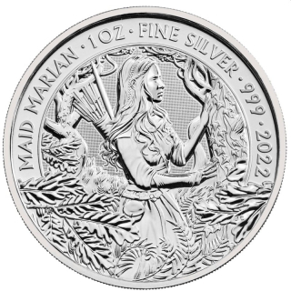 Stříbrná mince Maid Marian Mýty & Legendy 1 oz 2022