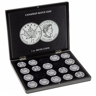 Box Volterra na 20 stříbrných mincí 1 oz Maple Leaf
