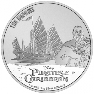 Stříbrná mince Disney Piráti z Karibiku - Císařovna 1 oz 2021