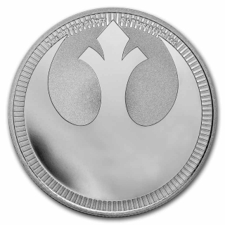 Stříbrná mince 1 oz Aliance rebelů Star Wars 2022 