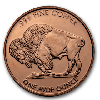 Měděná medaile 1 oz Buffalo Nickel