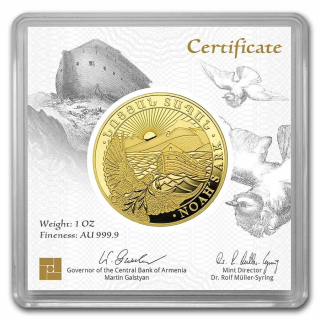 Zlatá mince 1 oz Noemova archa BU