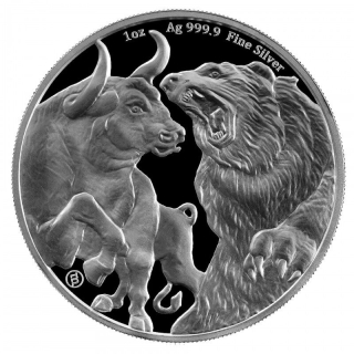 Stříbrná mince 1 oz Bear & Bull Tokelau