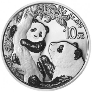 Stříbrná mince 30 g China Panda 2021 BU