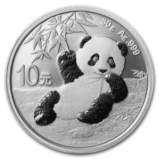 Stříbrná mince 30 g China Panda 2020 BU