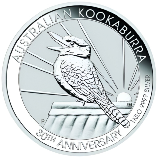 Stříbrná mince 1000 g Kookaburra