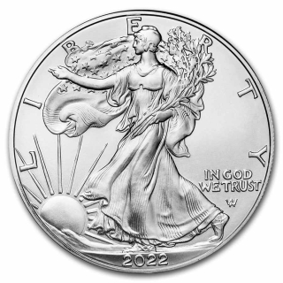 Stříbrná mince 1 oz US Silver Eagle 2021 (typ 2)