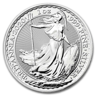 Stříbrná mince 1 oz Britannia 2020 BU