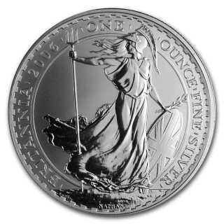 Stříbrná mince 1 oz Britannia 2006 BU
