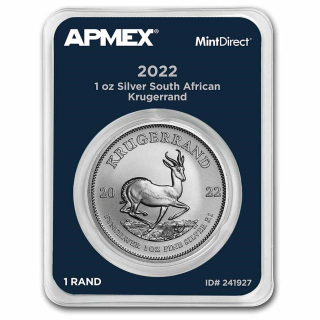 Stříbrná mince 1 oz Krügerrand Apmex MintDirect® PCGS 2022