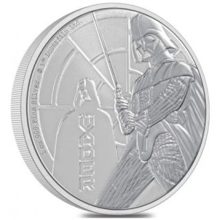 Stříbrná mince 1 oz Darth Vader Star Wars 2022 BU