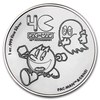 Stříbrná mince 1 oz PAC-MAN 40. výročí 2021