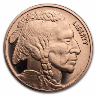 Měděná medaile 1 oz Buffalo Liberty 