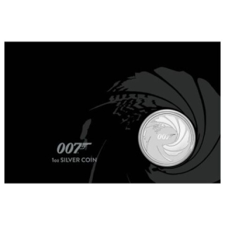 Stříbrná mince 1 oz James Bond 007 2020 v kartě BU