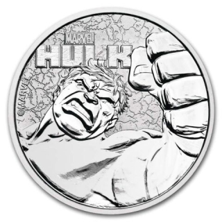 Stříbrná mince 1 oz Hulk Marvel 2019