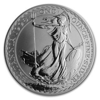  Stříbrná mince 1 oz Britannia 1998 BU