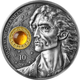 Stříbrná mince 2 oz Mikuláš Koperník 2023 BU Ostařená