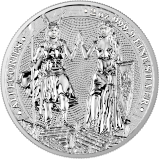 Stříbrná mince 2 oz Galia a Německo Alegorie 2023 BU