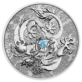  Stříbrná mince Single Dragon Čínské mýty a legendy 1 oz 2021
